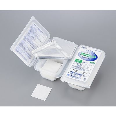 大和工場 エタノール消毒綿(アルワッテ) 48パック入 690821 1箱(4800枚) 8-4828-02（直送品）