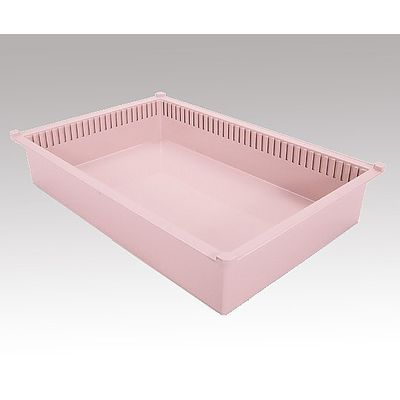 サカセ化学工業 トレー(モジュールシリーズ) 64ー10タイプ(深さ10cm)帯電防止 ピーチ PT64-10 PE 1個（直送品）