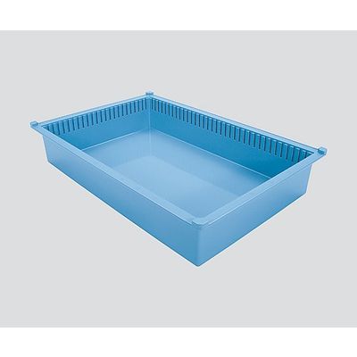 サカセ化学工業 トレー(モジュールシリーズ) 64ー10タイプ(深さ10cm)帯電防止 ブルー PT64-10 BU 1個（直送品）