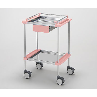 日進医療器 回診車(ナーシングカート) TY415ー2H 引出し付き 2段ピン 1台 8-5697-01（直送品）