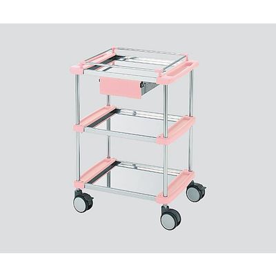 日進医療器 回診車(ナーシングカート) TY415ー3H 引出し付き 3段ピン 1台 8-5697-02（直送品）