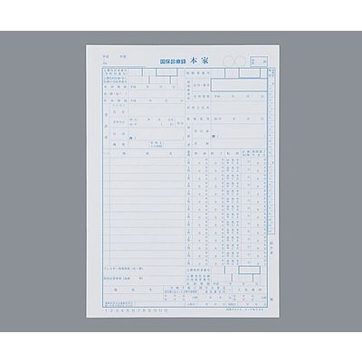 アズワン 国保カルテ A4サイズ 8-9617-01 1セット(500枚:100枚×5袋)（直送品）
