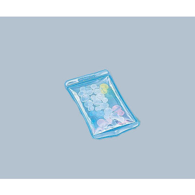 アズワン クリスタルカラーピロー (雪だるまM/ブルー) 8-8621-02 1セット(2個)（直送品）