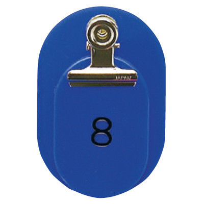 東京クラウン 親子札(1~50番) 青 86583202 1セット(100組:50組×2袋) 23-5563-00-02（直送品）