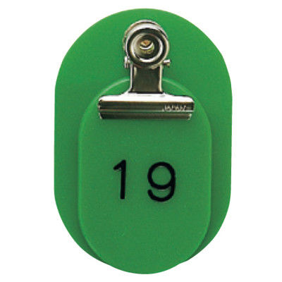 東京クラウン 親子札(1~50番) 緑 86583203 1セット(100組:50組×2袋) 23-5563-00-03（直送品）