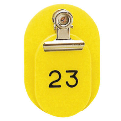 東京クラウン 親子札(1~50番) 黄 86583204 1セット(100組:50組×2袋) 23-5563-00-04（直送品）