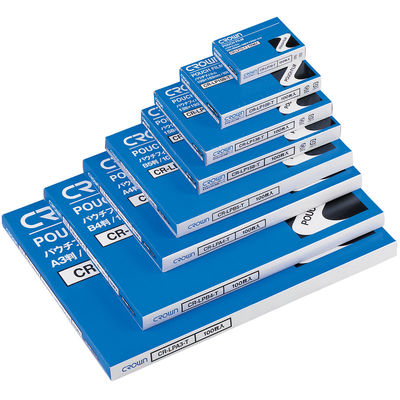 東京クラウン パウチフィルム(診察券サイズ) 01014 1セット(1300枚:100枚入×13箱) 23-5579-04（直送品）