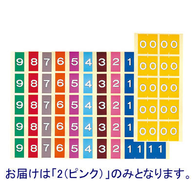ケルン カルテナンバーラベル 2 KS-760 1袋(100片入) 02-2895-00-02（直送品）