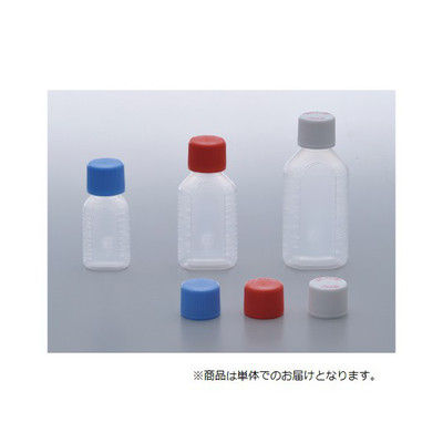 エムアイケミカル投薬瓶CRボトル 60mL 凸凹目盛り（未滅菌）キャップ色:赤 2506-00（120本:10本×12袋）23-5465-01-03（直送品）