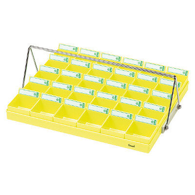 エスティーメディカル 投薬トレー(30人用)ハンガー付 PT-30YH 1個 19-7655-03（直送品）