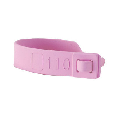 ソフトメディカル 母子ネームバンド(未滅菌) ピンク SM-822 1箱(100本入) 24-2557-00-03（直送品）