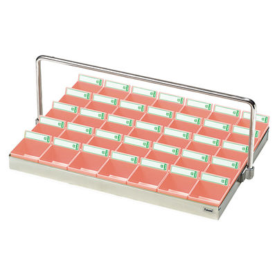 エスティーメディカル 投薬トレー(35人用)ハンガー付 ST-35PH 1個 19-7670-02（直送品）