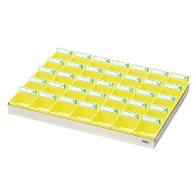 エスティーメディカル 投薬トレー（35人用） ST-35Y 1個 19-7665-04（直送品）