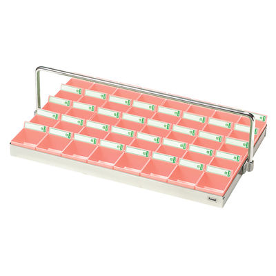 エスティーメディカル 投薬トレー（40人用）ハンガー付 ST-40PH 1個 19-7680-02（直送品）