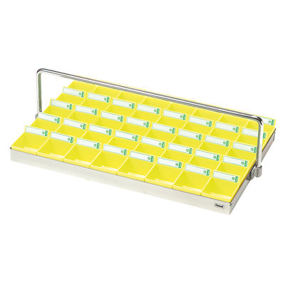 エスティーメディカル 投薬トレー(40人用)ハンガー付 ST-40YH 1個 19-7680-04（直送品）