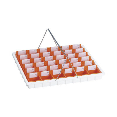 松吉医科器械 散薬トレー（36人用） オレンジ KY-36 1個 19-7770-00-03　マツヨシカタログ（直送品）