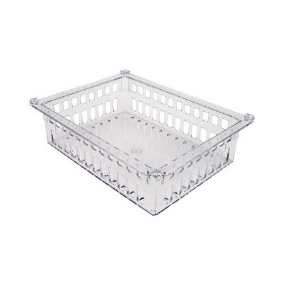 サカセ化学工業 プラスチックバスケット 透明 PB34-10 1箱(2枚入) 01-2547-11-03（直送品）