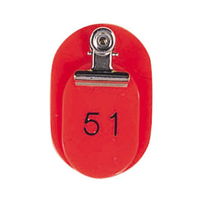 親子札　#7152　51～100（50組）　赤　BO-51R　西敬　1箱（50組入）　（直送品）