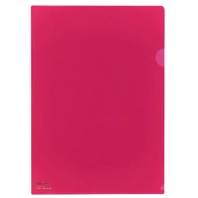 リヒトラブ（LIHIT LAB.） クリヤーホルダー A4 紅 F-78-2 3パック（15枚入）（直送品）