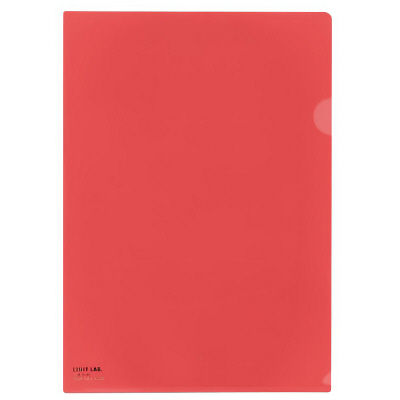 リヒトラブ（LIHIT LAB.） クリヤーホルダー A4 赤 F-78-3 3パック（15枚入）（直送品）