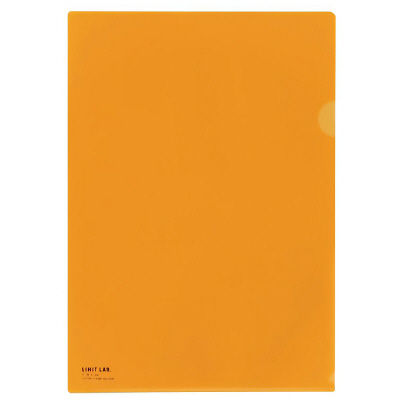 リヒトラブ（LIHIT LAB.） クリヤーホルダー A4 橙 F-78-4 3パック（15枚入）（直送品）