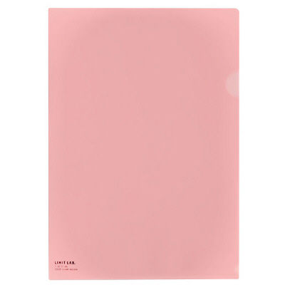 リヒトラブ（LIHIT LAB.） クリヤーホルダー A4 桃 F-78-12 3パック（15枚入）（直送品）