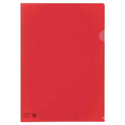 リヒトラブ（LIHIT LAB.） クリヤーホルダー A4 赤 F-78EC-3 3パック（15枚入）（直送品）