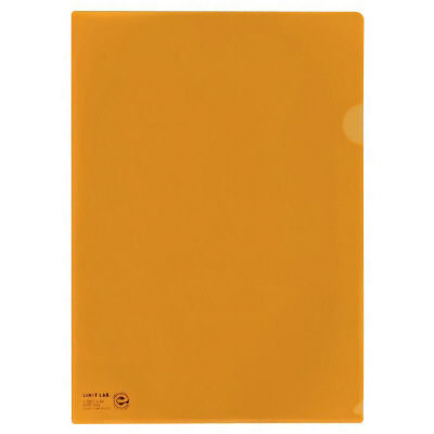 リヒトラブ（LIHIT LAB.） クリヤーホルダー A4 橙 F-78EC-4 3パック（15枚入）（直送品）
