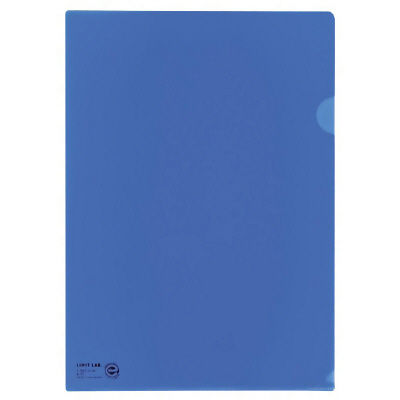 リヒトラブ（LIHIT LAB.） クリヤーホルダー A4 青 F-78EC-8 3パック（15枚入）（直送品）