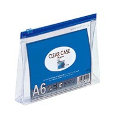 ＬＩＨＩＴ　ＬＡＢ．　クリヤーケース　Ｆー１７５　Ａ６Ｓ　藍　マチ付　5枚　（直送品）