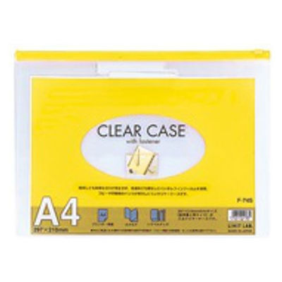 ＬＩＨＩＴ　ＬＡＢ．　クリヤーケース　Ｆー７４Ｓ　Ａ４Ｓ　黄　5枚　（直送品）