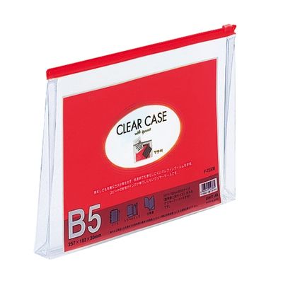 ＬＩＨＩＴ　ＬＡＢ．　クリヤーケース　Ｆー７３ＳＭ　Ｂ５Ｓ　赤　3枚　（直送品）