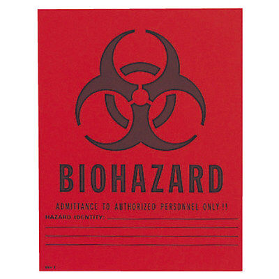 東京硝子器械 バイオハザードラベル 615-55-95-73 1セット(30枚:10枚入×3箱) 23-2953-01（直送品）