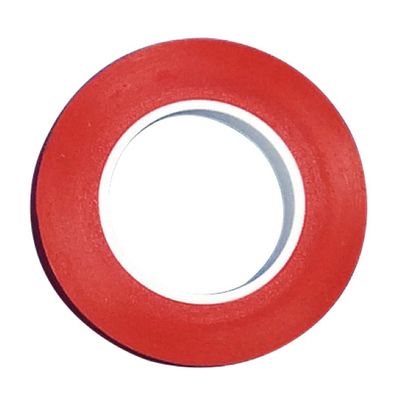 名優 器材識別用カラーテープ 赤 T-125 1個 24-3403-00-04（直送品）