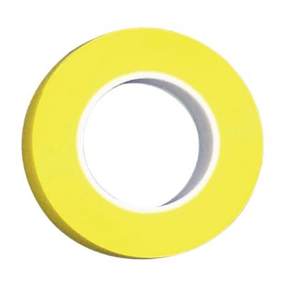 名優 器材識別用カラーテープ 黄 T-125 1個 24-3403-00-05（直送品）