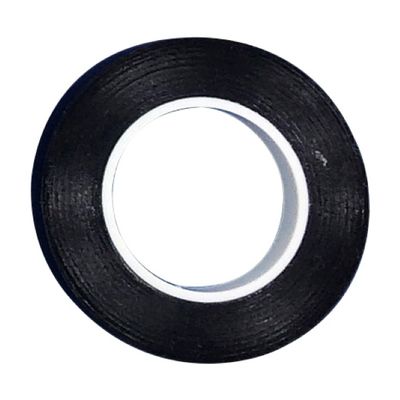 名優 器材識別用カラーテープ 黒 T-125 1個 24-3403-00-09（直送品）