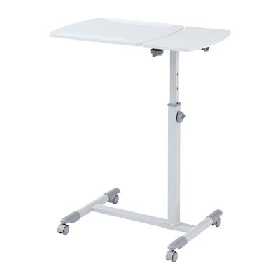 サンワサプライ　ノートパソコンデスク（白）　幅700×奥行450×高さ700・760・820・880mm　NPC-10W　（直送品）