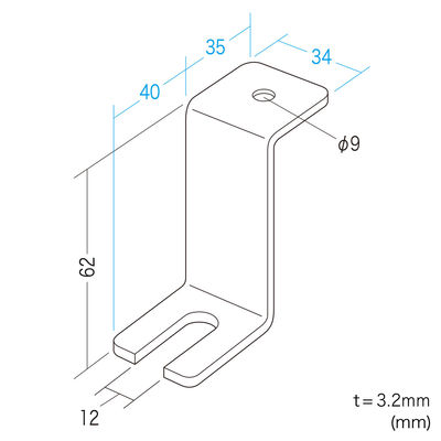 サンワサプライ　床固定金具（4個セット）　NSA-QL1　（直送品）