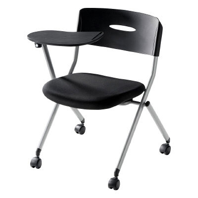 サンワサプライ メモ台付き（テーブル付き）ミーティングチェア SNC-ST6MABK（直送品）
