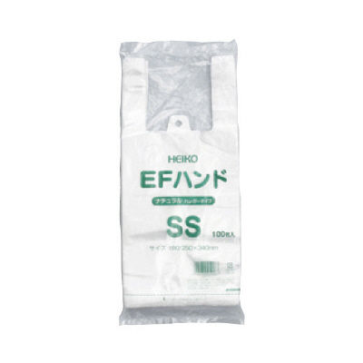 シモジマ レジ袋(半透明)EFハンド 05458 1セット(4100枚:100枚入×41袋) 23-7268-00（直送品）