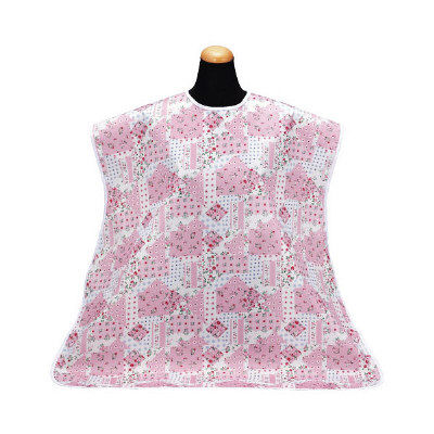 松本ナース産業 食事用エプロン 介護用  小花ピンク 2500 1箱(6枚入) 24-2544-00-04（直送品）