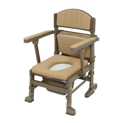 ウチヱ ポータブルトイレ たため~る 肘固定 二重バケツ仕様 8051 1台 24-4031-01（直送品）