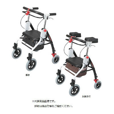 ユーバ産業 歩行車アームフィット(室内外用) ブラウン AR-458 1台 24-2049-00-02（直送品）