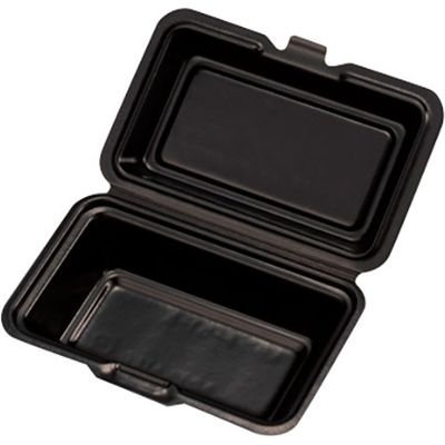 ランチボックス Kランチ-51-S ブラック 800枚(50×16) 14153 1ケース(800枚入(50枚×16袋))（直送品）