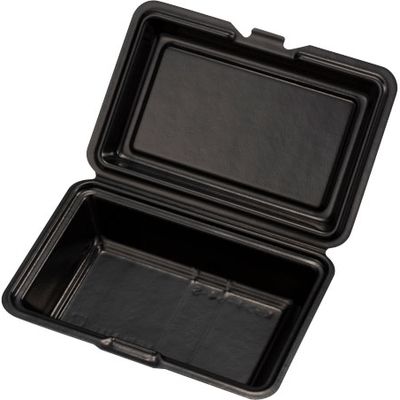 ケーピープラテック ランチボックス Kランチ-54-S ブラック　400枚(25×16) 14165（直送品）