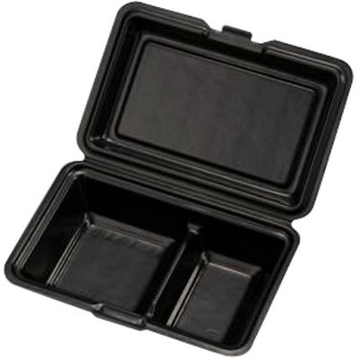 ランチボックス Kランチ-54-D ブラック 400枚(25×16) 14169 1ケース(400枚入(25枚×16袋))（直送品）