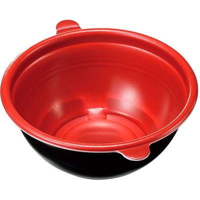 ケーピープラテック どんぶりL 本体 赤黒 400枚(50×8) 16999 1ケース(400枚入(50枚×8袋))（直送品）
