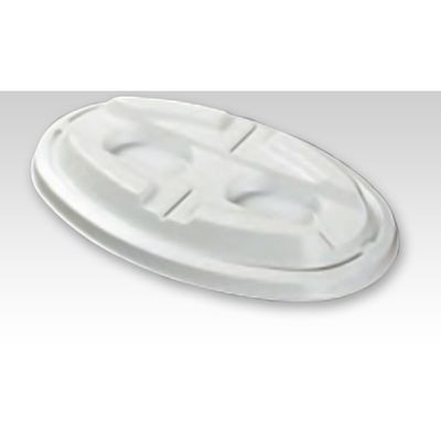 ケーピープラテック KMPランチ-2 共蓋 ホワイト 400枚(50×8) 54422 1ケース(400枚入(50枚×8袋))（直送品）