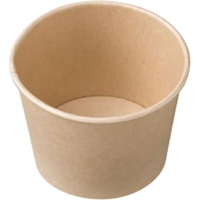 紙カップ KM100-390 本体 ナチュラル 1000枚(50×20) 54602 1ケース(1000枚入(50枚×20袋))（直送品）