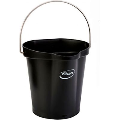 ヴァイカン ハイジーンバケット 6L ブラック 56889 1個（直送品）